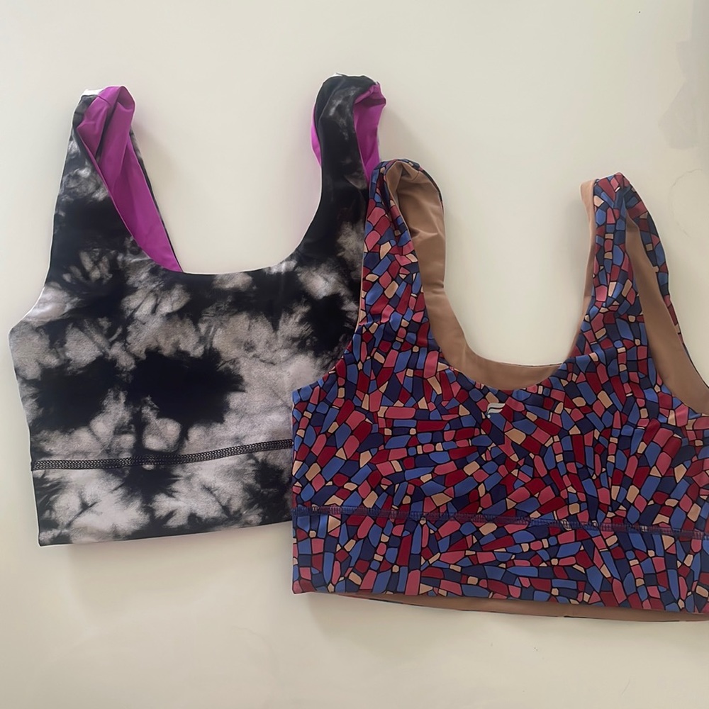Fabletics Harlow Reversible Medium Impact Sports Bra (set of 2)